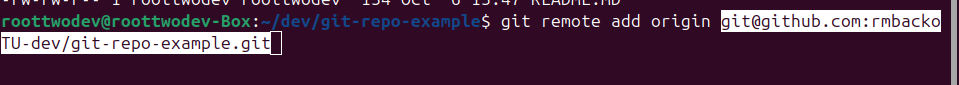 Use of the git remote add origin command to add a new remote github repository